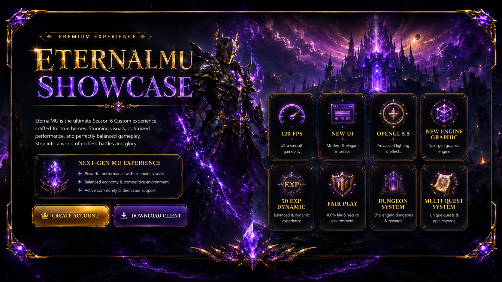 EternalMU Showcase - Season 6 Custom premium experience